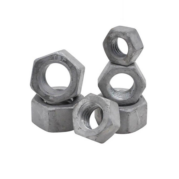 High Strength Grade 4 8 10 12 Steel Hot Dip Galvanized DIN934 Hex Nuts (6)