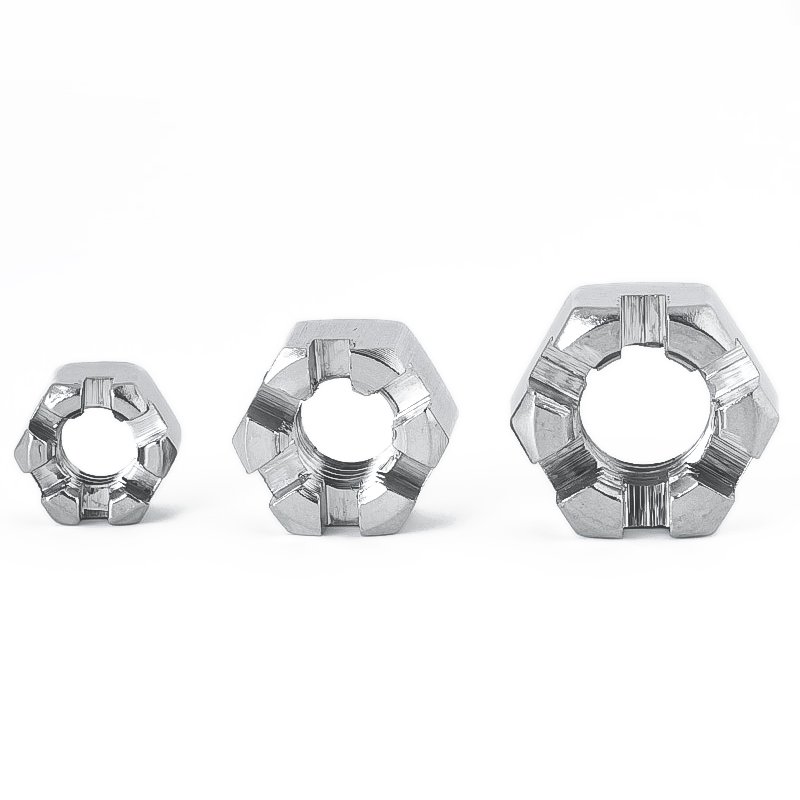 Stainless Steel A2-70 A4-80 SS201 SS304 SS316 DIN935 Castle Nuts (7)
