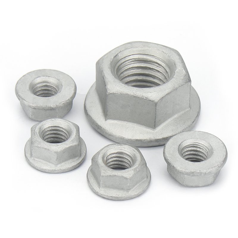High Strength Grade 4 8 10 12 Steel Dacromet DIN6923 Hex Flange Nuts (3)