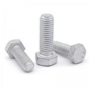 Grade 4.8 Carbon Steel DIN931 DIN933 Hot Dip Galvanized HDG Hex Bolts