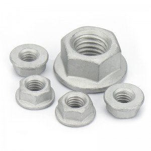 High Strength Grade 4 8 10 12 Steel Dacromet DIN6923 Hex Flange Nuts