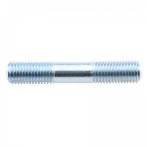 High strength blackened double head screw Blue white zinc Double tooth bolt