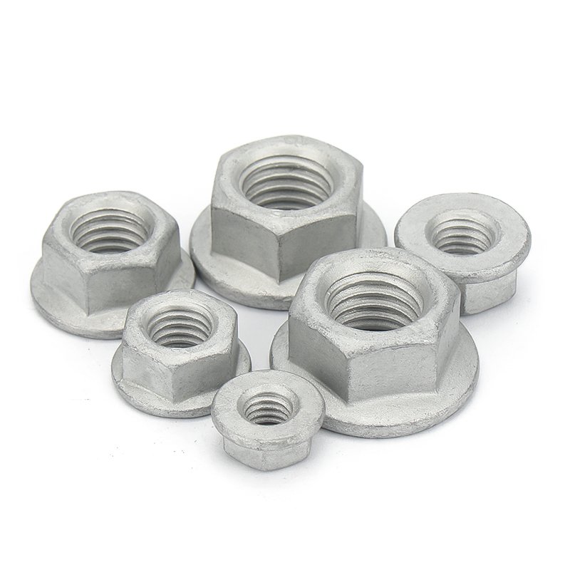 High Strength Grade 4 8 10 12 Steel Dacromet DIN6923 Hex Flange Nuts (2)