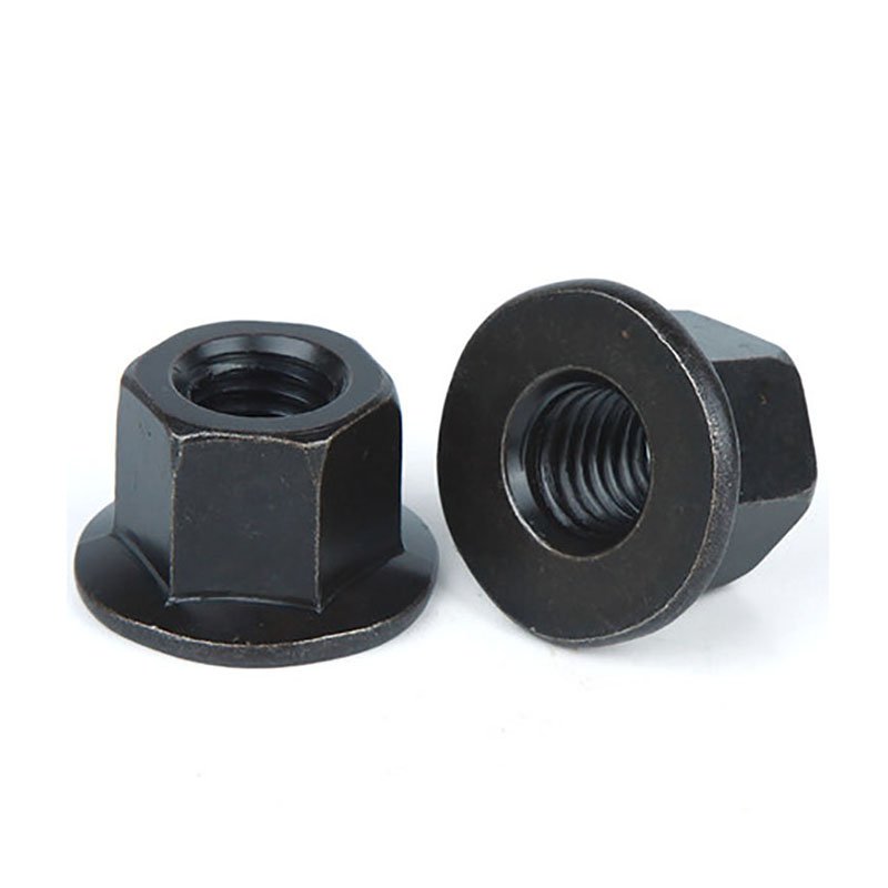 High Strength Grade 4 8 10 12 Steel Black Oxide DIN6923 Hex Flange Nuts (3)
