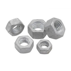 High Strength Grade 4 8 10 12 Steel Hot Dip Galvanized DIN934 Hex Nuts