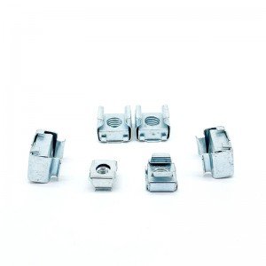 High Strength Grade 4 8 10 12 Steel Galvanized Blue White Zinc Plated Cage Nuts
