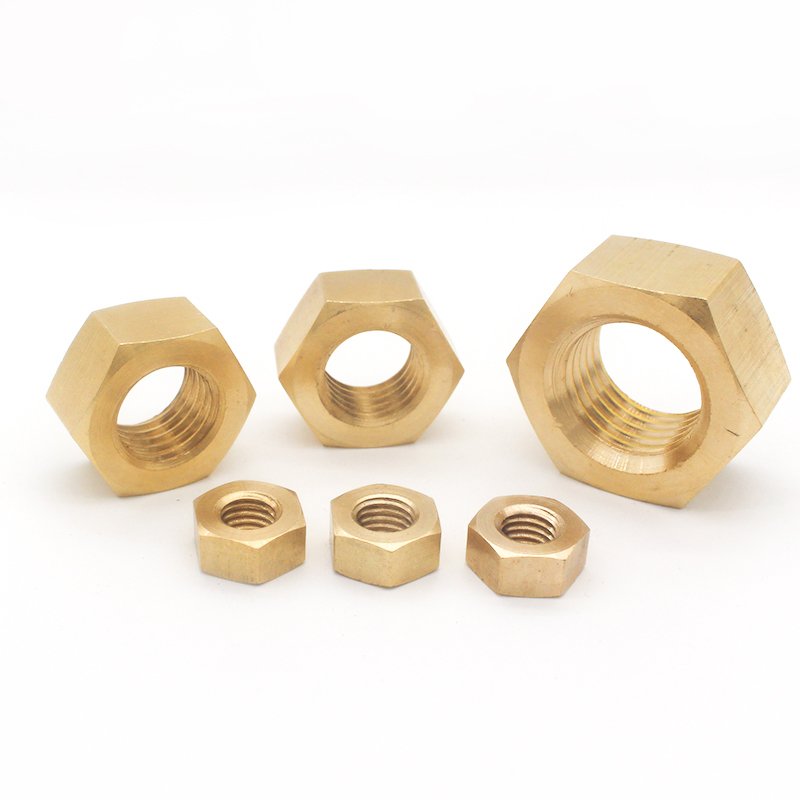 Brass Copper DIN934 Hex NutsBrass Copper DIN934 Hex Nuts (4)