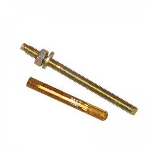 High strength stainless steel chemical anchor bolt Hot dip galvanizing and color plating bolt