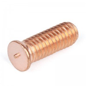Fastener Copper plated welding screws Spot welding bolt Internal thread welding stud