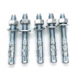 Stainless steel car repair gecko sleeve galvanized expansion bolt  blue plated white zinc screw