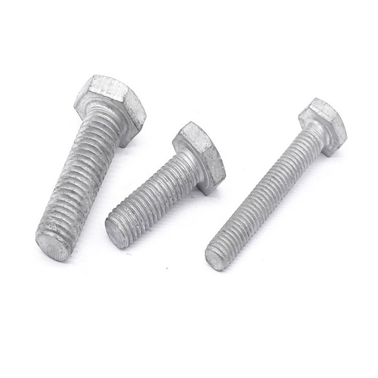 Grade 4.8 Carbon Steel DIN931 DIN933 Hot Dip Galvanized HDG Hex Bolts (13)