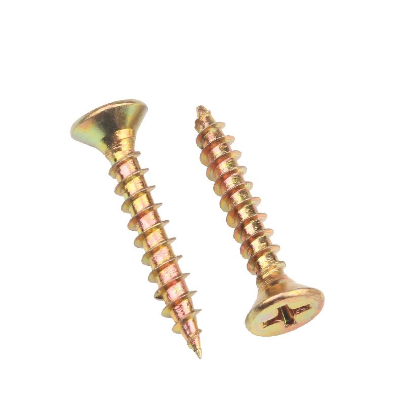 Color Yellow Zinc Plated Steel Drywall Screws