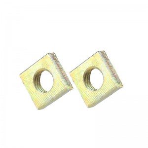 High Strength Grade 4 8 10 12 Steel Color Yellow Zinc Plated DIN577 Square Nuts