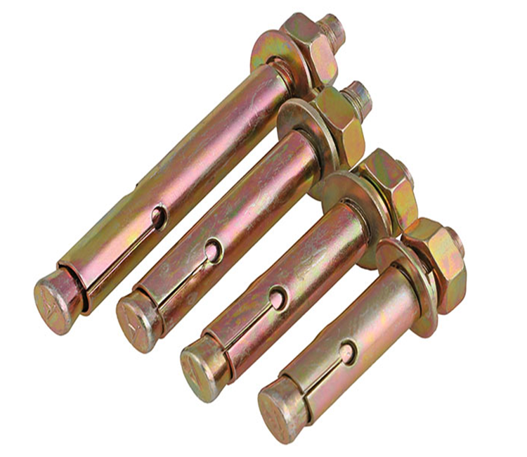 high strength Outer hexagon Galvanized metal expansion bolt yellow zinc expansion screw Featured Image