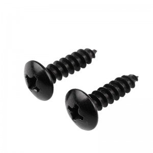 Cross large Pan head screw DIN968 high strength round head  Flat tapping screw with gasket