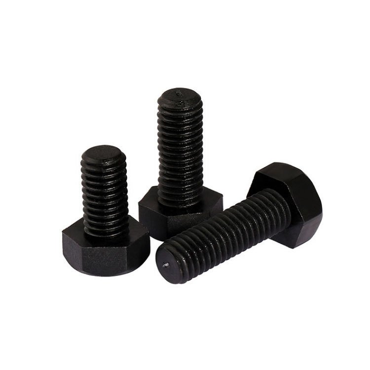 Grade 4.8 Carbon Steel DIN931 DIN933 Black Oxide Hex Bolts (3)