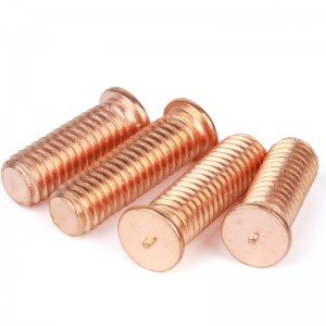 Fastener Copper plated welding screws Spot welding bolt Internal thread welding stud