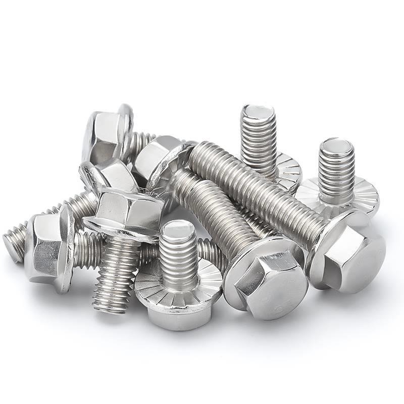 Stainless Steel A2-70 A4-80 SS201 SS304 SS316 DIN6921 Flange Bolts (9)