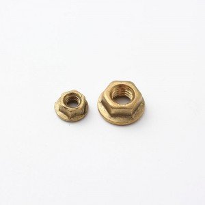 Copper Brass DIN6923 Hex Flange Nuts