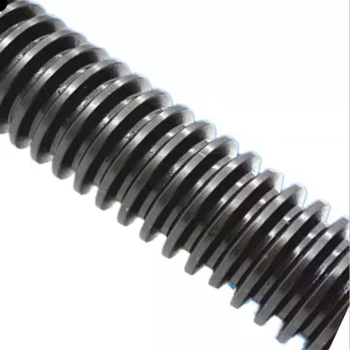High strength black trapezoidal threaded rod