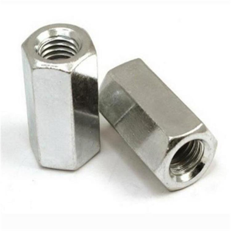 Stainless Steel SS201 SS304 SS316 DIN6334 Long Hex Coupling Nuts