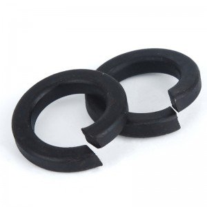8.8 High strength black carbon steel spring gasket DIN127 Split spring washer elastic washer