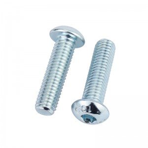 High Strengh Grade 4.8 8.8 10.9 12.9 Galvanized Blue White Zinc Plated ISO7380 Button Head Hex Socket Bolts