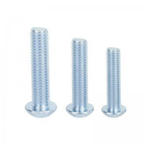 High Strengh Grade 4.8 8.8 10.9 12.9 Galvanized Blue White Zinc Plated ISO7380 Button Head Hex Socket Bolts