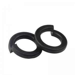 8.8 High strength black carbon steel spring gasket DIN127 Split spring washer elastic washer