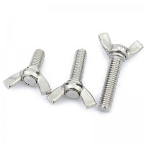 Stainless Steel A2-70 A4-80 SS201 SS304 SS316 DIN316 Butterfly Wing Bolts