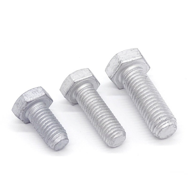 Grade 4.8 Carbon Steel DIN931 DIN933 Hot Dip Galvanized HDG Hex Bolts (14)