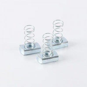 High Strength Grade 4 8 10 12 Steel Galvanized Blue White Zinc Plated Spring Channel Nuts