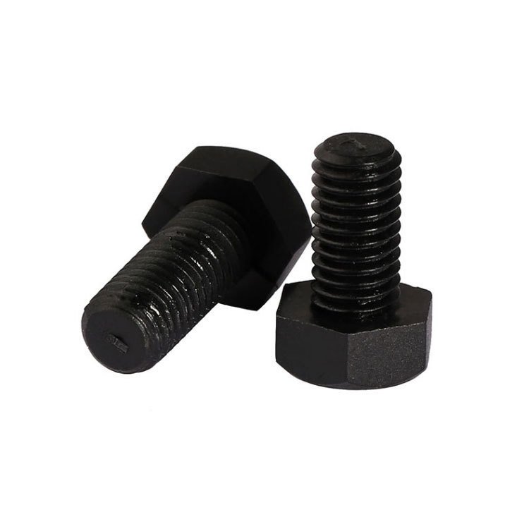 Grade 4.8 Carbon Steel DIN931 DIN933 Black Oxide Hex Bolts (1)