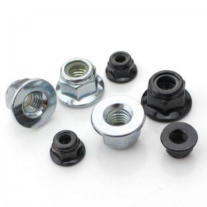 High Strength Grade 4 8 10 12 Steel Galvanized Blue White Zinc Plated DIN6926 DIN1663 Nylon Lock Nuts With Flange Flange Nylock Nuts