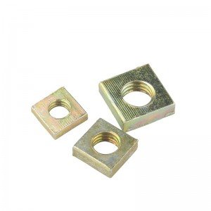 High Strength Grade 4 8 10 12 Steel Color Yellow Zinc Plated DIN577 Square Nuts