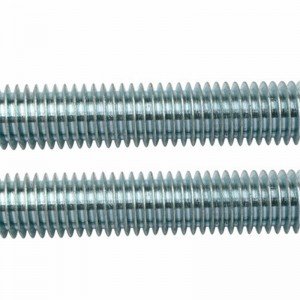 Electroplated blue white zinc lead screw carbon steel DIN976 Full thread rod