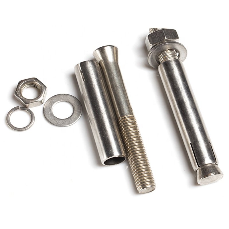 White Blue Zinc Plated Carbon Steel Wedge Anchor Bolts