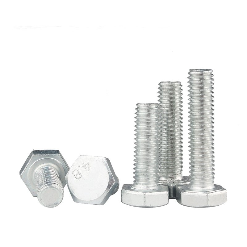 Grade 4.8 Carbon Steel DIN931 DIN933 Galvanized Zinc Plated Hex Bolts Featured Image