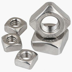 Stainless Steel A2-70 A4-80 SS201 SS304 SS316 DIN577 Square Nuts