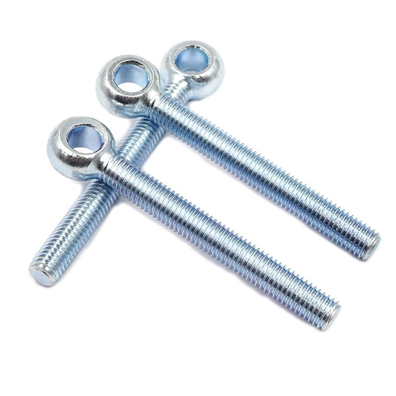 High Strength Grade 4.8 8.8 10.9 12.9 Steel Zinc Plated DIN444 Eye Bolts (2)