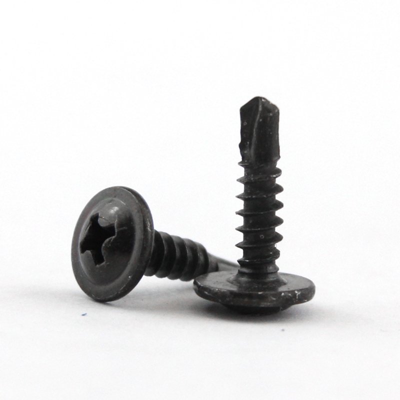Black Phosphate Black Oxide Large Flat Head Drill Screw Self-drillng Screws