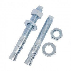 Stainless steel car repair gecko sleeve galvanized expansion bolt  blue plated white zinc screw