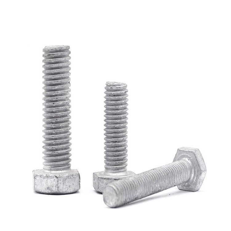 Grade 4.8 Carbon Steel DIN931 DIN933 Hot Dip Galvanized HDG Hex Bolts (11)