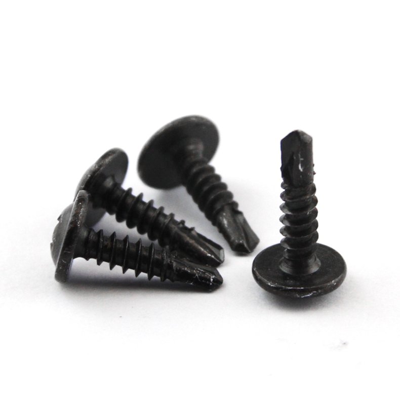 Black Phosphate Black Oxide Large Flat Head Drill Screw Self-drillng Screws
