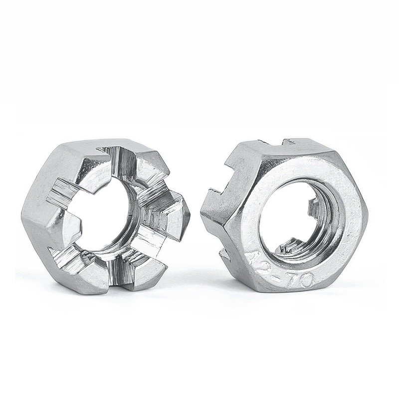Stainless Steel A2-70 A4-80 SS201 SS304 SS316 DIN935 Castle Nuts (1)