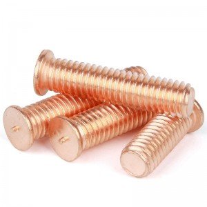 Fastener Copper plated welding screws Spot welding bolt Internal thread welding stud