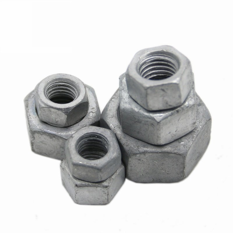 High Strength Grade 4 8 10 12 Steel Hot Dip Galvanized DIN934 Hex Nuts (4)