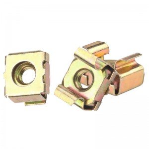 High Strength Grade 4 8 10 12 Steel Color Yellow Zinc Plated Cage Nuts