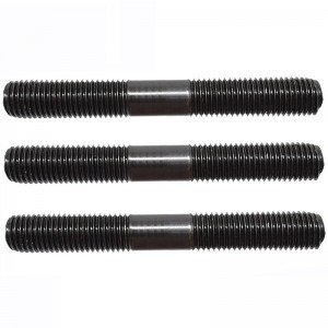 High strength stud bolt carbon steel blackened Full thread stud