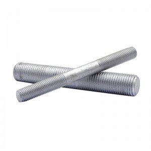 High strength stud bolt Dacromet Plated DIN938 Full tooth half tooth stud